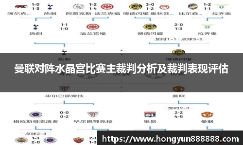 曼联对阵水晶宫比赛主裁判分析及裁判表现评估